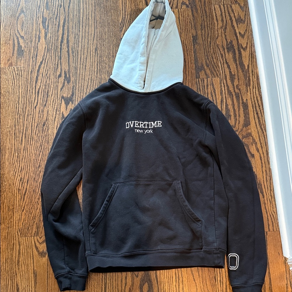 Overtime New York Kids' Black and Gray Hoodie. New condition. Boys xl